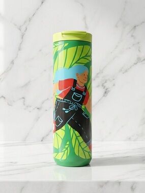 Starbucks Artist Series Monyee Chau 16oz Green Tumbler AANHP Heritage Collection